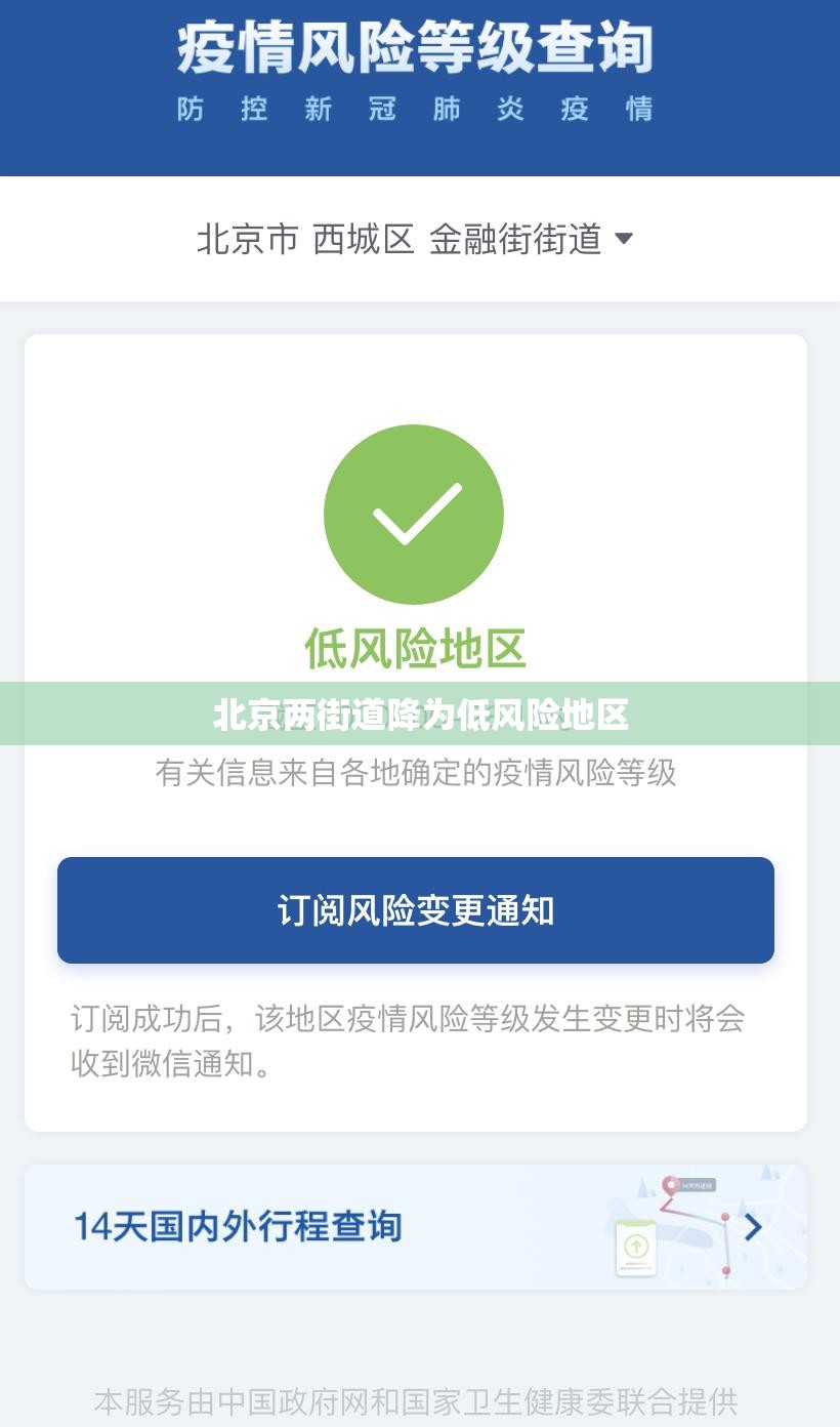 【北京两街道降为低风险地区,北京撤了哪个区】