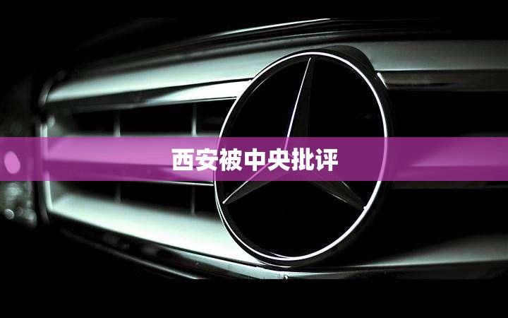 西安被中央批评(西安被处理干部一览表) 西安被中央批评(西安被处理干部一览表)