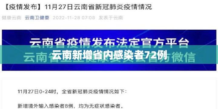 云南新增省内感染者72例/云南新增2例本土无症状 云南新增省内感染者72例/云南新增2例本土无症状