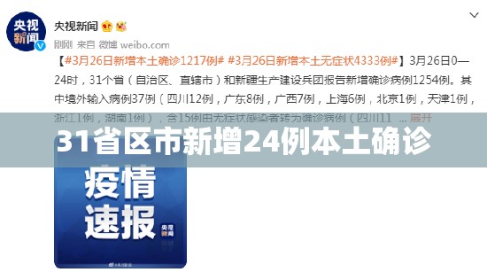 【31省区市新增24例本土确诊,31省新增44例本土】 【31省区市新增24例本土确诊,31省新增44例本土】