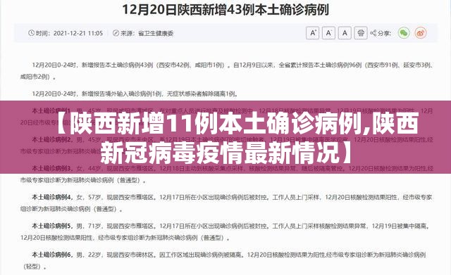 【陕西新增11例本土确诊病例,陕西新冠病毒疫情最新情况】