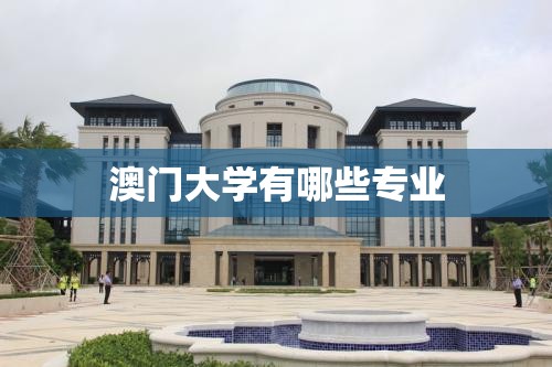 澳门大学有哪些专业(澳门大学有哪些专业比较好)