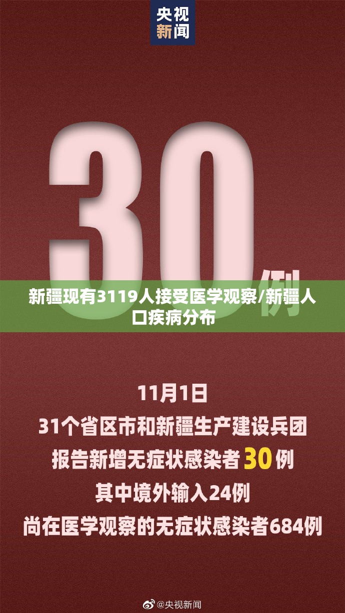 新疆现有3119人接受医学观察/新疆人口疾病分布 新疆现有3119人接受医学观察/新疆人口疾病分布