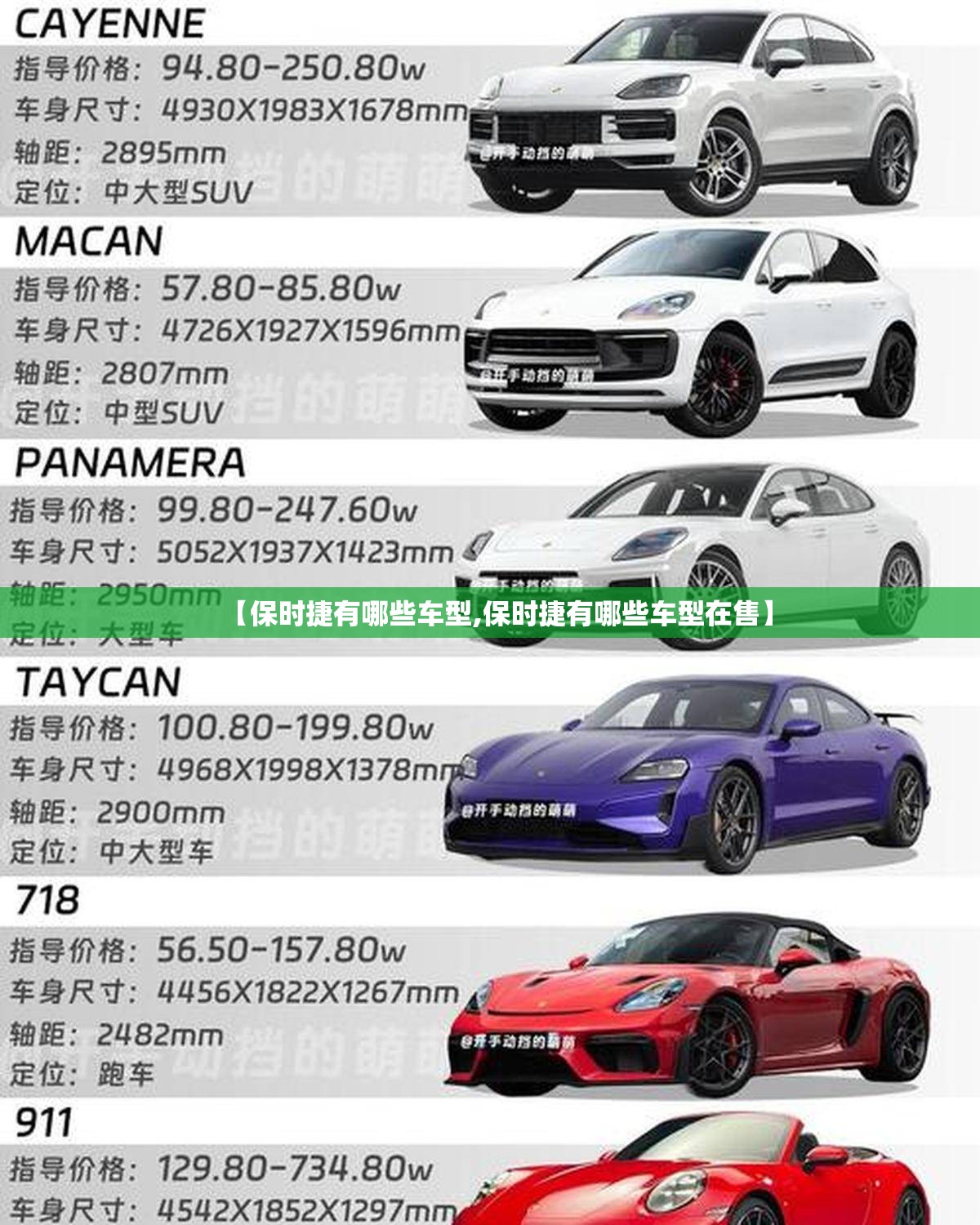 【保时捷有哪些车型,保时捷有哪些车型在售】 【保时捷有哪些车型,保时捷有哪些车型在售】