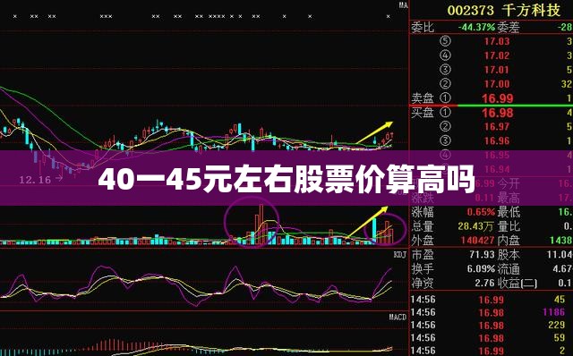 40一45元左右股票价算高吗