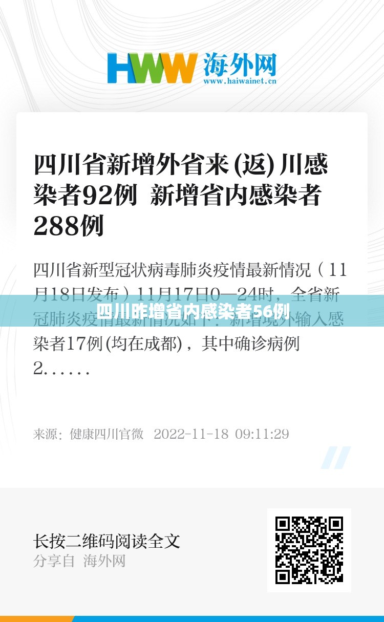 四川昨增省内感染者56例(八月四川确诊8万多例感染者是真的吗) 四川昨增省内感染者56例(八月四川确诊8万多例感染者是真的吗)