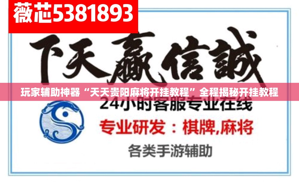玩家辅助神器“天天贵阳麻将开挂教程	”全程揭秘开挂教程