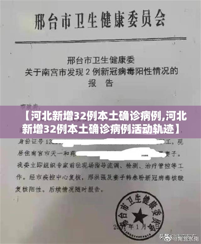 【河北新增32例本土确诊病例,河北新增32例本土确诊病例活动轨迹】 【河北新增32例本土确诊病例,河北新增32例本土确诊病例活动轨迹】