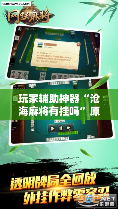玩家辅助神器“沧海麻将有挂吗”原来有挂 难怪会一直输
