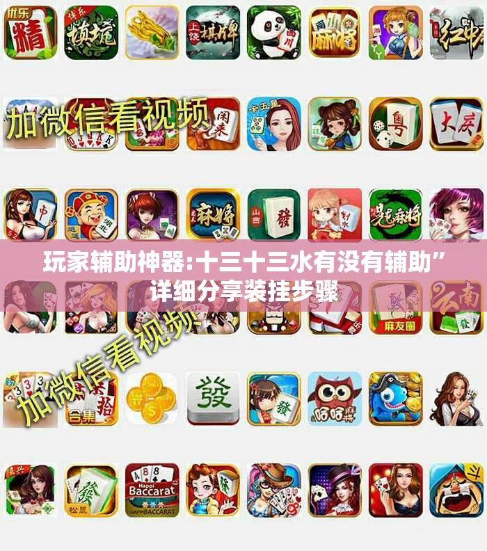 玩家辅助神器:十三十三水有没有辅助	”详细分享装挂步骤