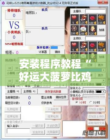 安装程序教程“好运大菠萝比鸡自己怎样做游戏辅助”【透视软件教程分享】