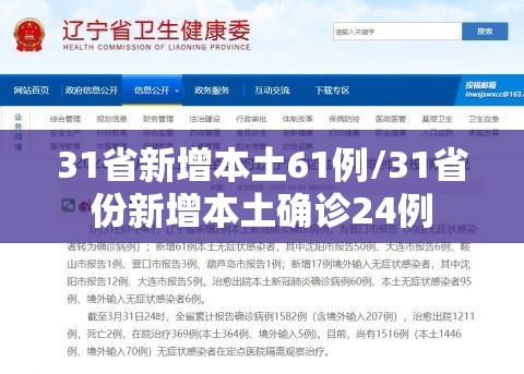 31省新增本土61例/31省份新增本土确诊24例 31省新增本土61例/31省份新增本土确诊24例
