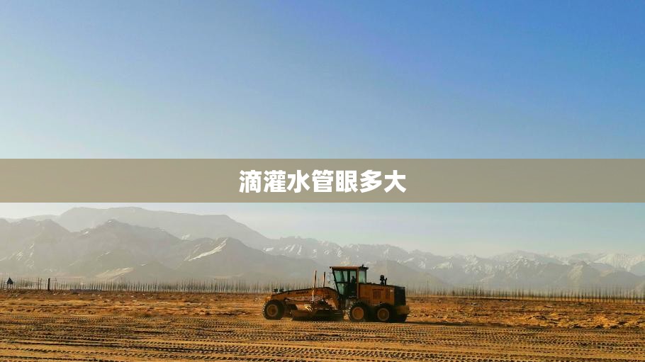 滴灌水管眼多大