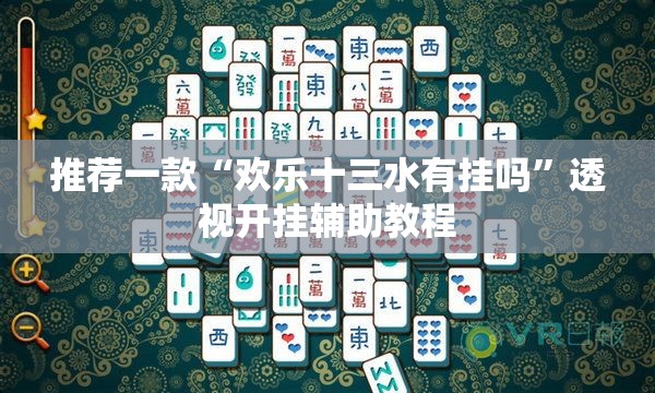 推荐一款“欢乐十三水有挂吗”透视开挂辅助教程