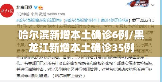 哈尔滨新增本土确诊6例/黑龙江新增本土确诊35例 哈尔滨新增本土确诊6例/黑龙江新增本土确诊35例