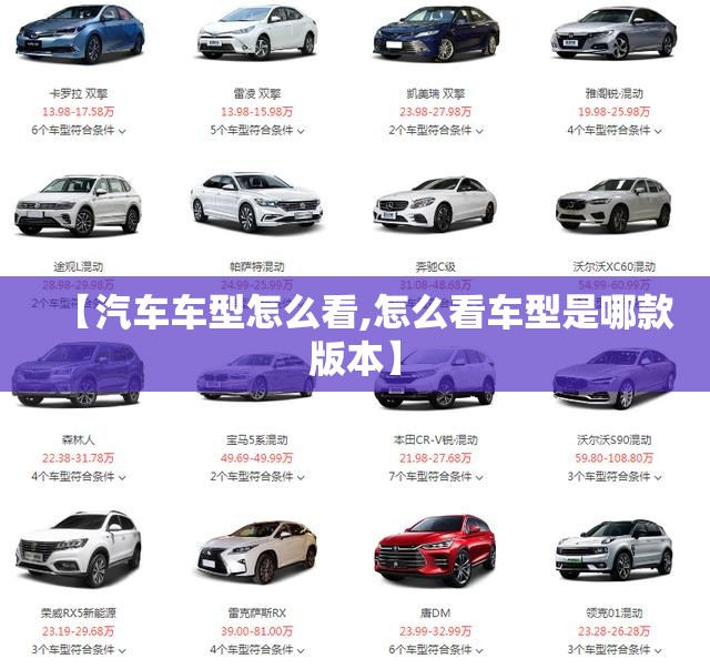 【汽车车型怎么看,怎么看车型是哪款版本】