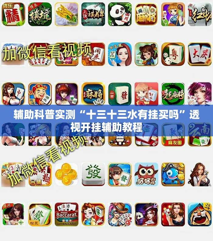 辅助科普实测“十三十三水有挂买吗”透视开挂辅助教程