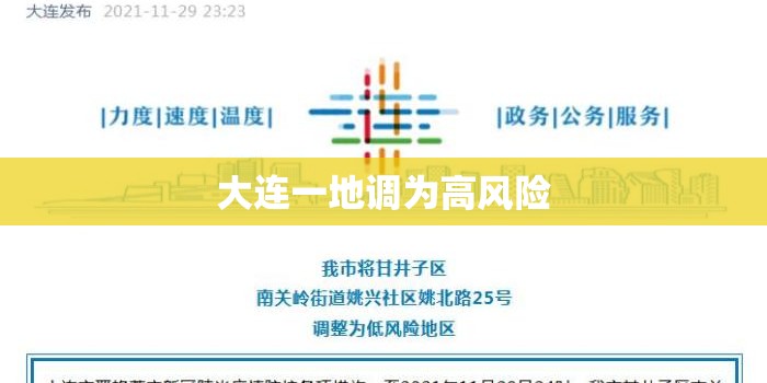 大连一地调为高风险/大连调整 大连一地调为高风险/大连调整