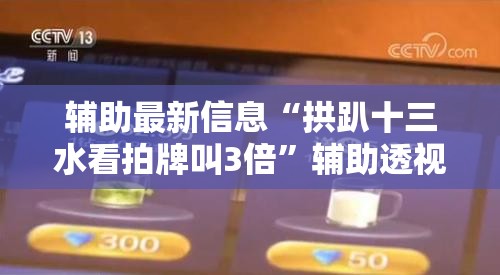 辅助最新信息“拱趴十三水看拍牌叫3倍”辅助透视教程