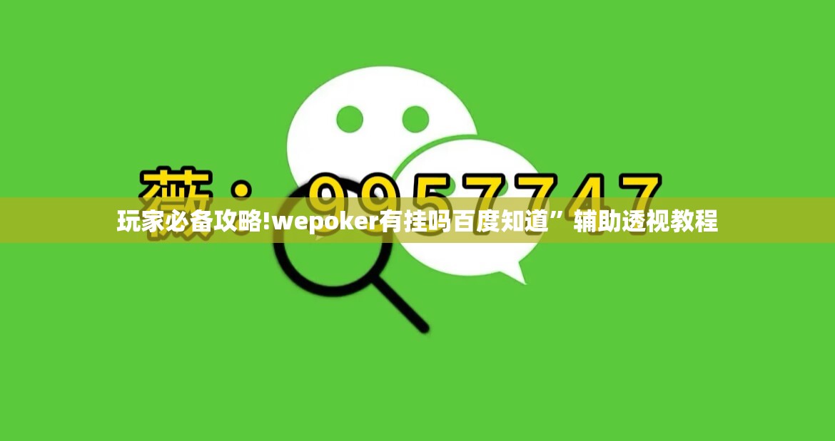 玩家必备攻略!wepoker有挂吗百度知道	”辅助透视教程