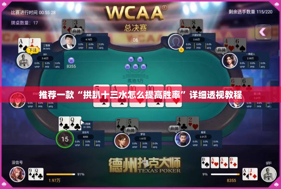 推荐一款“拱趴十三水怎么提高胜率”详细透视教程