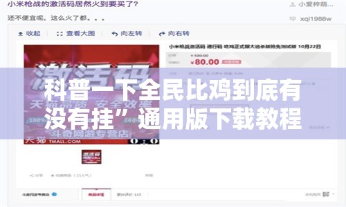 科普一下全民比鸡到底有没有挂”通用版下载教程