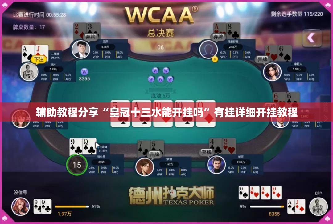 辅助教程分享“皇冠十三水能开挂吗	”有挂详细开挂教程