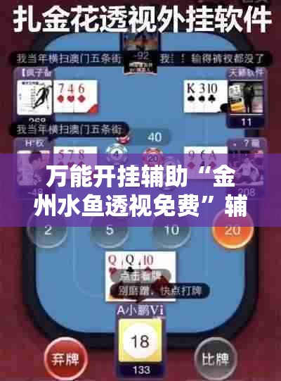 万能开挂辅助“金州水鱼透视免费”辅助透视教程