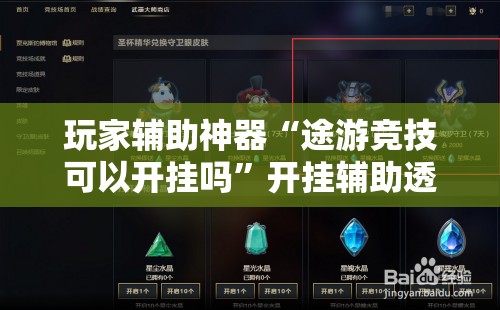玩家辅助神器“途游竞技可以开挂吗”开挂辅助透视教程