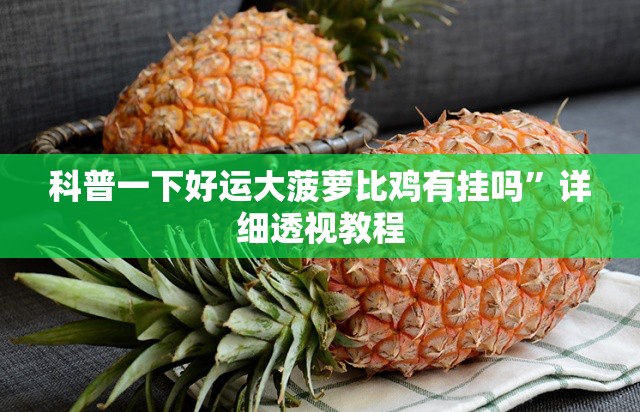 科普一下好运大菠萝比鸡有挂吗	”详细透视教程