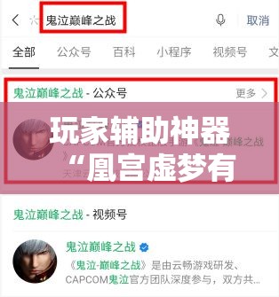玩家辅助神器“凰宫虚梦有挂吗”通用版下载教程