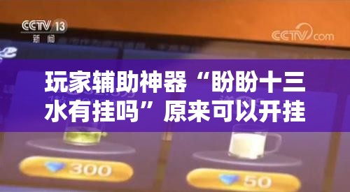 玩家辅助神器“盼盼十三水有挂吗”原来可以开挂