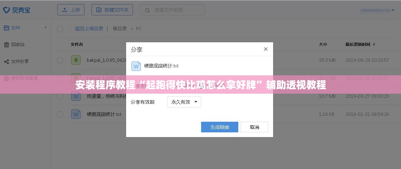 安装程序教程“起跑得快比鸡怎么拿好牌	”辅助透视教程