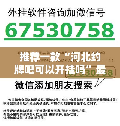 推荐一款“河北约牌吧可以开挂吗”最新辅助详细教程