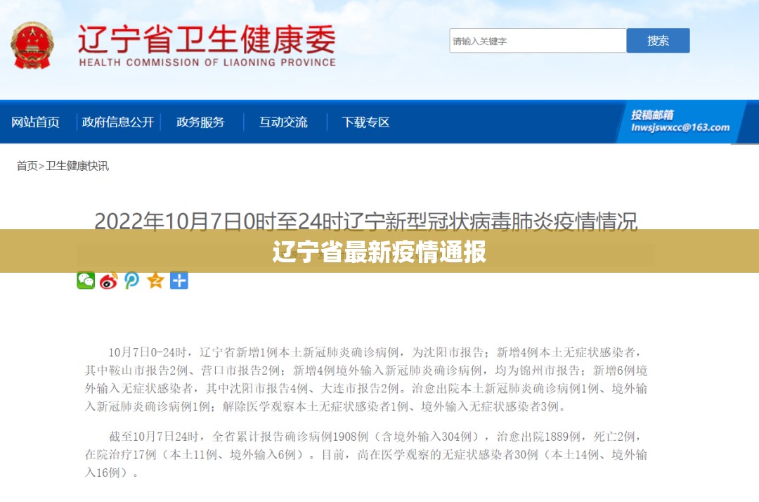 【辽宁省最新疫情通报,辽宁省疾控中心最新文件】 【辽宁省最新疫情通报,辽宁省疾控中心最新文件】
