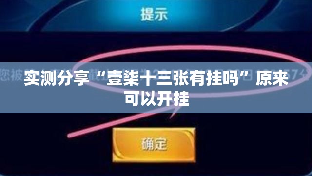 实测分享“壹柒十三张有挂吗”原来可以开挂