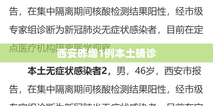 西安昨增1例本土确诊/西安将新增两所公办学校