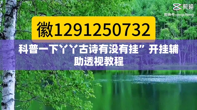 科普一下丫丫古诗有没有挂	”开挂辅助透视教程