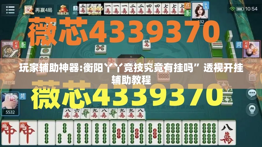 玩家辅助神器:衡阳丫丫竞技究竟有挂吗”透视开挂辅助教程