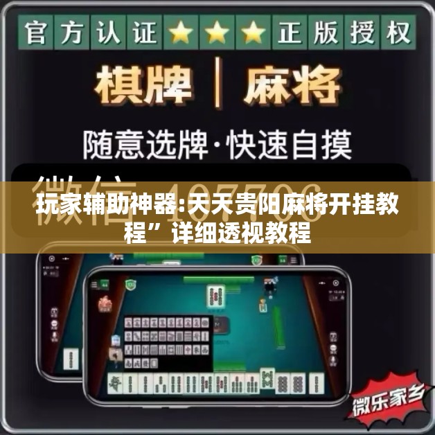 玩家辅助神器:天天贵阳麻将开挂教程	”详细透视教程
