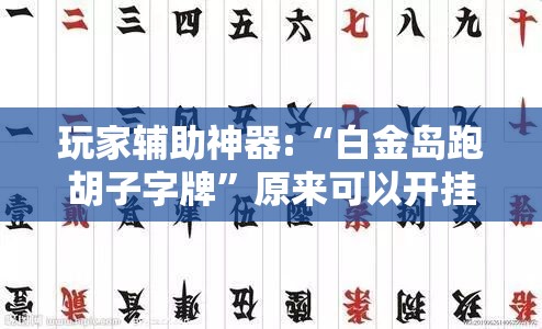 玩家辅助神器:“白金岛跑胡子字牌	”原来可以开挂