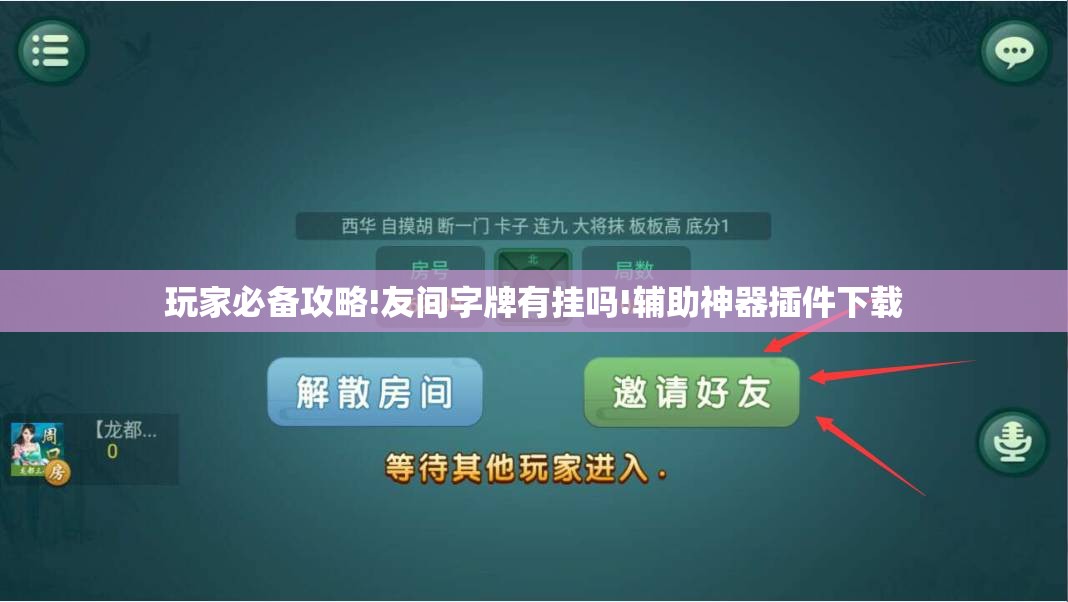 玩家必备攻略!友间字牌有挂吗!辅助神器插件下载