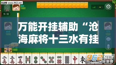 万能开挂辅助“沧海麻将十三水有挂最新”开挂辅助透视教程