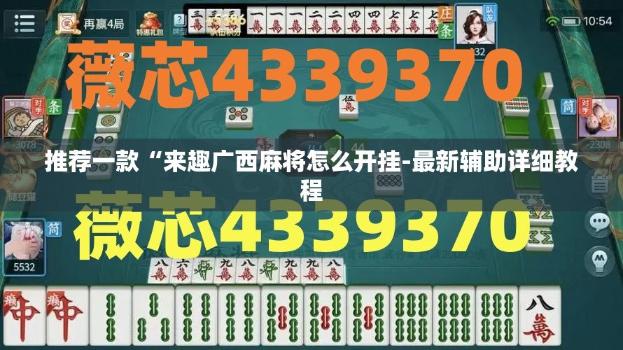 推荐一款“来趣广西麻将怎么开挂-最新辅助详细教程