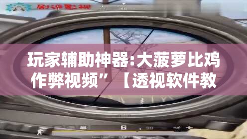 玩家辅助神器:大菠萝比鸡作弊视频”【透视软件教程分享】