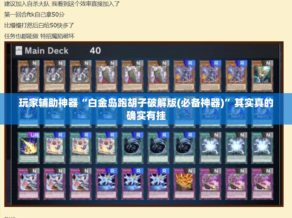玩家辅助神器“白金岛跑胡子破解版(必备神器)”其实真的确实有挂