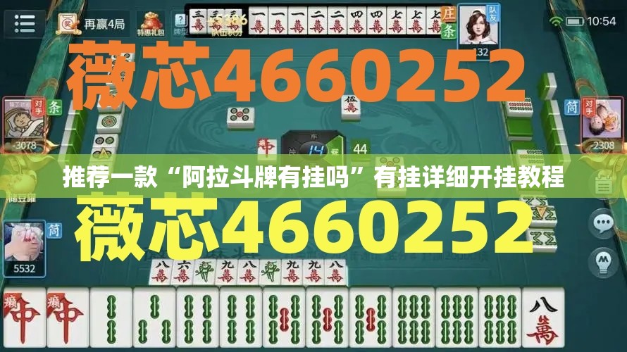 推荐一款“阿拉斗牌有挂吗”有挂详细开挂教程