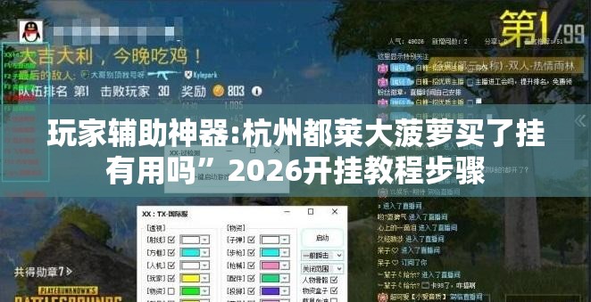 玩家辅助神器:杭州都莱大菠萝买了挂有用吗”2026开挂教程步骤