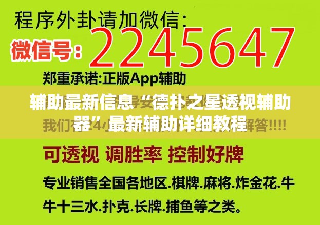 辅助最新信息“德扑之星透视辅助器”最新辅助详细教程