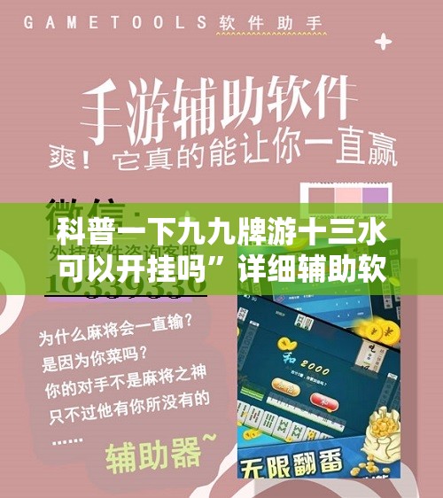 科普一下九九牌游十三水可以开挂吗”详细辅助软件教程